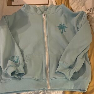 Kids Blue Zip-Up Hoodie